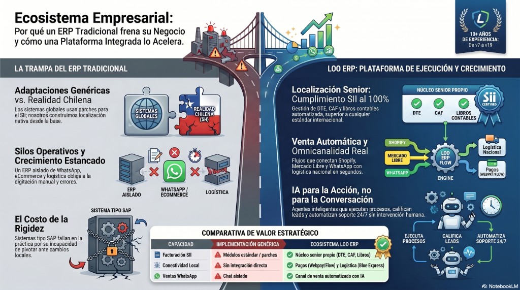 Slide Ecosistema Empresarial Loo ERP